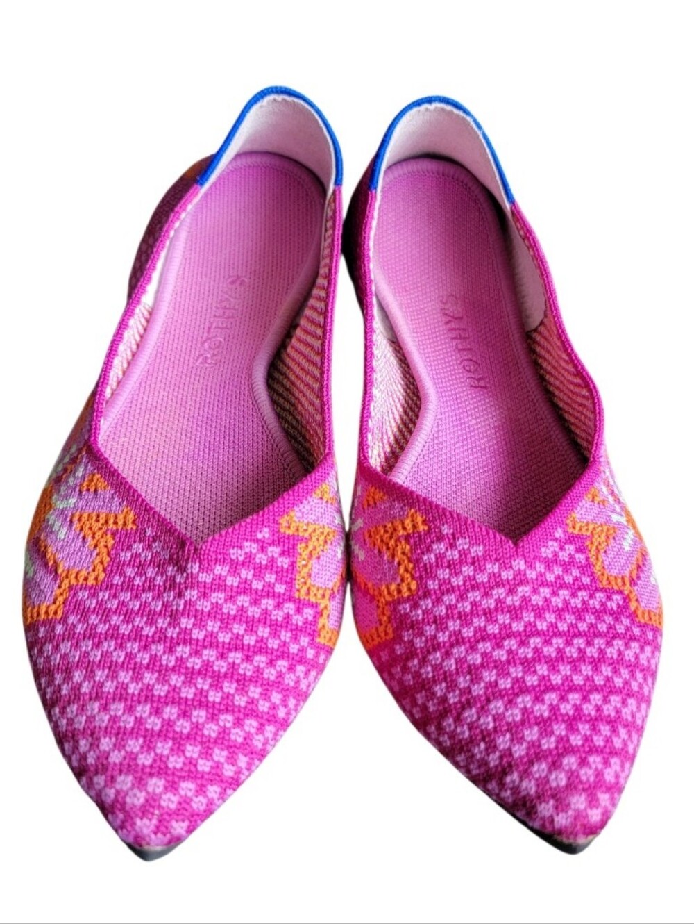 Rothy’s Limited Edition The Point in Pink Lotus Floral